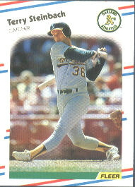 1988 Fleer Baseball Cards      294     Terry Steinbach